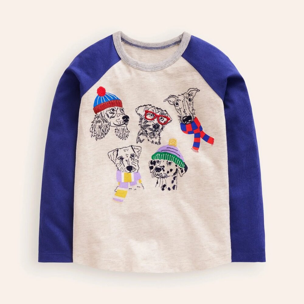 NWT Mini Boden Stitch Logo T-shirt